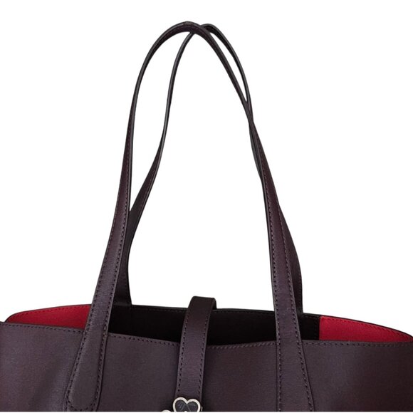 KATE SPADE Kaci Chocolate Cherry Leather Large Tote Shoulder Bag COA - Picture 10 of 16